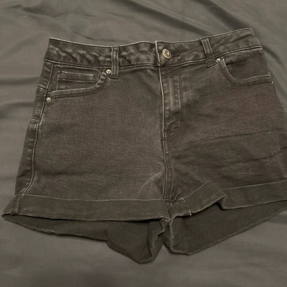 Wax Jean Women's Black Denim Shorts